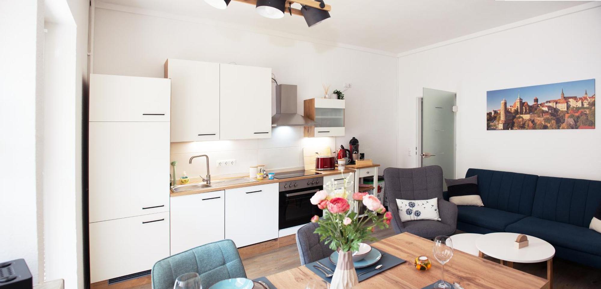 Savor Appartement 5 Personen 2 Schlafzimmer Babybett Netflix Balkon Zentrum Bautzen Bagian luar foto