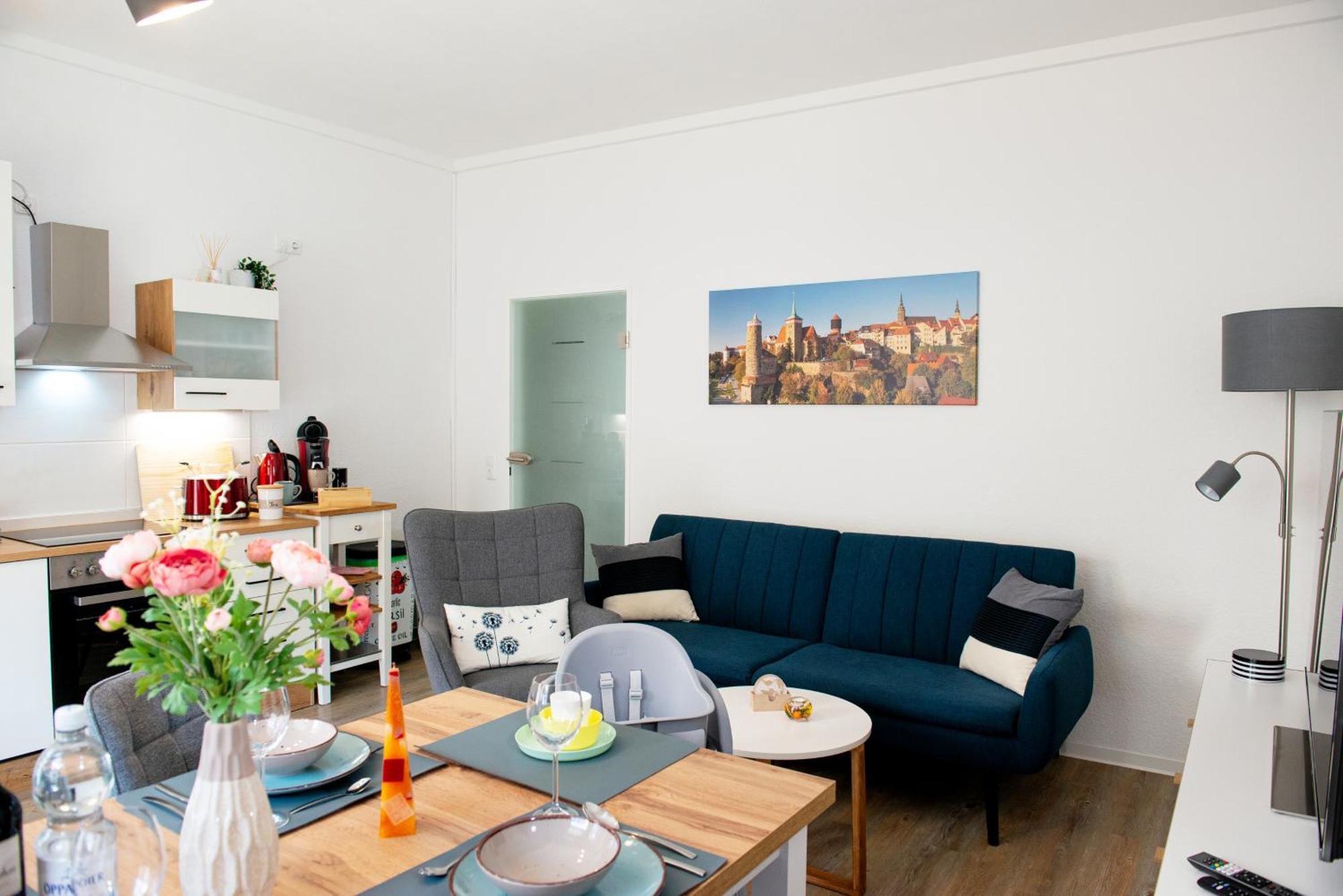 Savor Appartement 5 Personen 2 Schlafzimmer Babybett Netflix Balkon Zentrum Bautzen Bagian luar foto