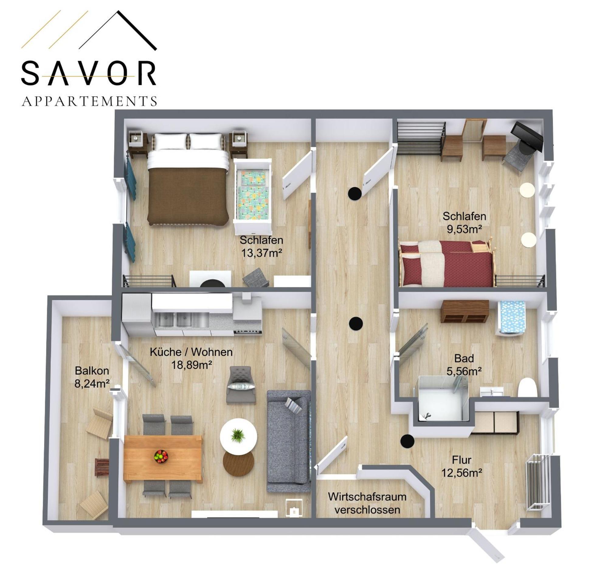 Savor Appartement 5 Personen 2 Schlafzimmer Babybett Netflix Balkon Zentrum Bautzen Bagian luar foto